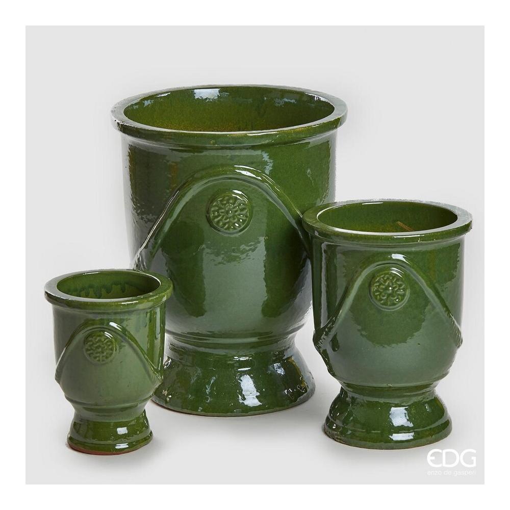 EDG - Glaze Green Cup Vase H41 [Medium]