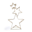 DO-HOME - Stelle 3 Pz.Da Appoggio In Metallo E Plastica Con Luci 350 Led Con Trasformatore Ip44 24V 6W 50X17Xh.84 Cm In Scatola