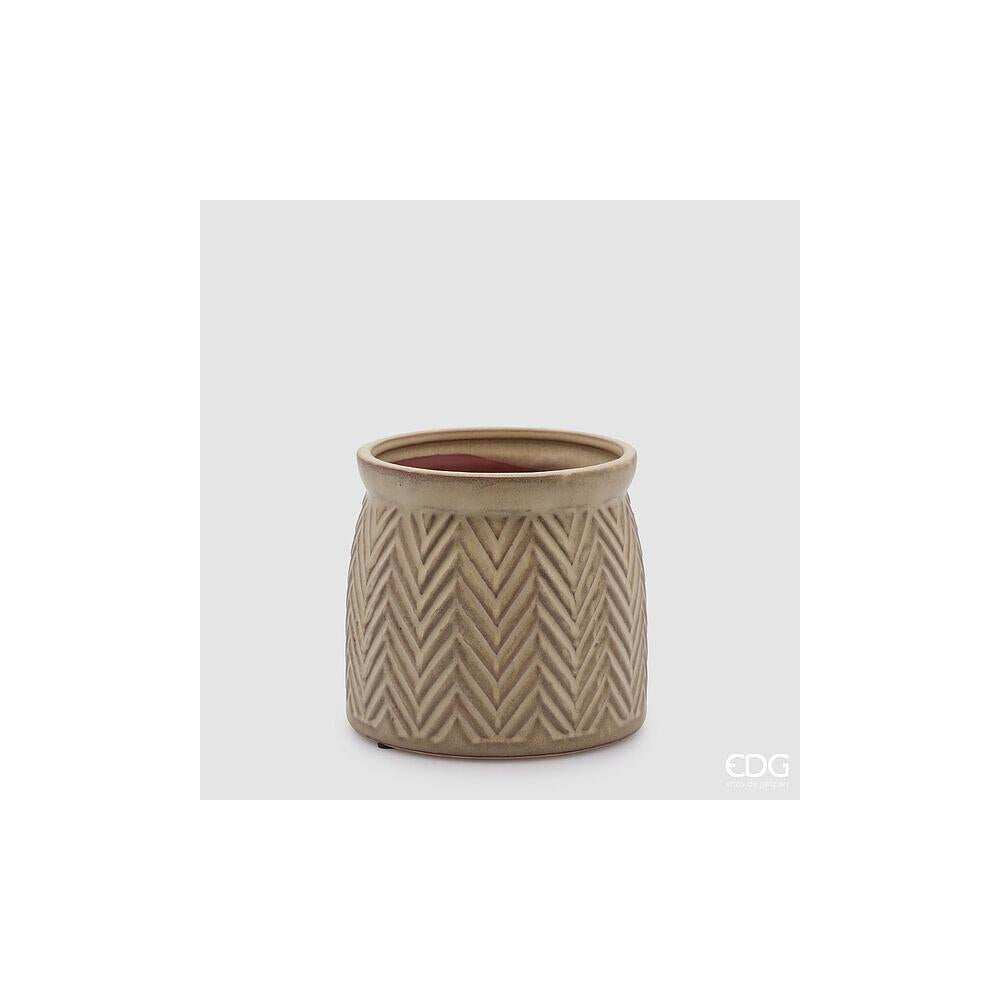 EDG - Spiga Cachepot Vase H.16.5 D.18.5