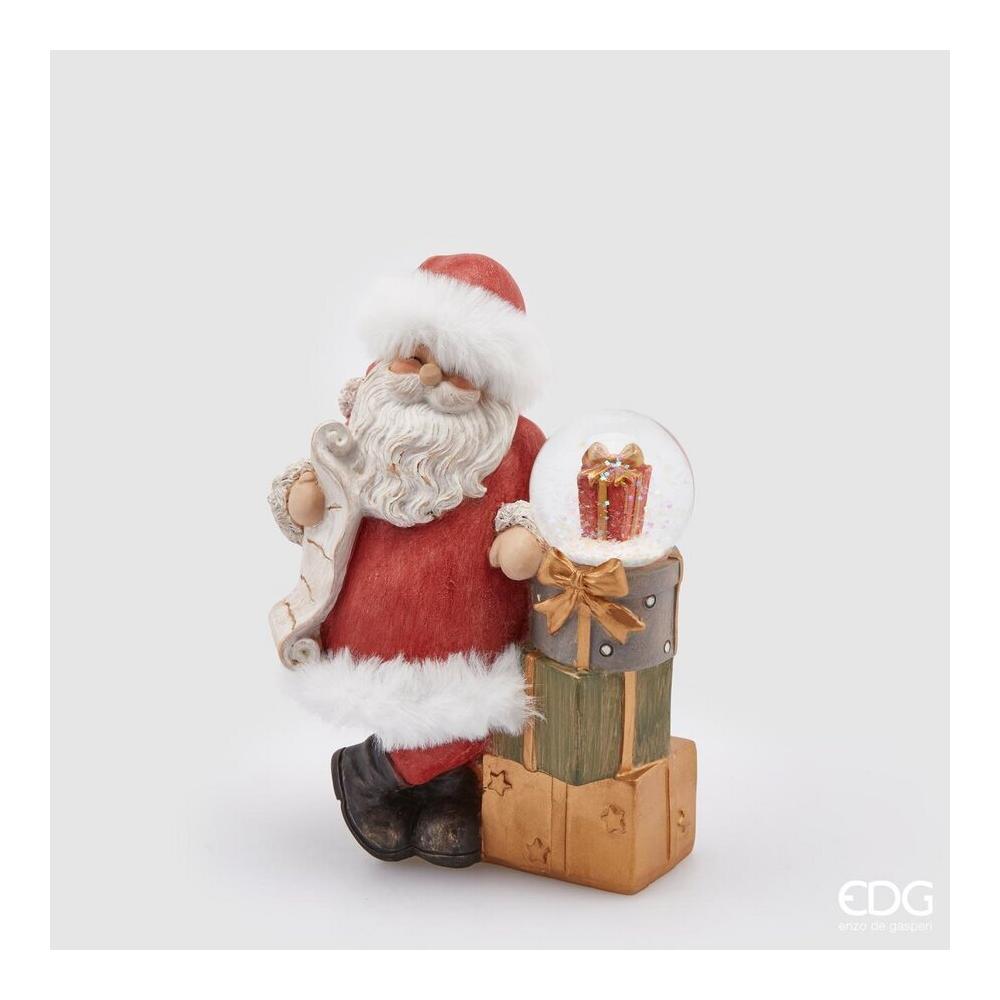 EDG - Sferacqua Santa With Gifts White Red H17