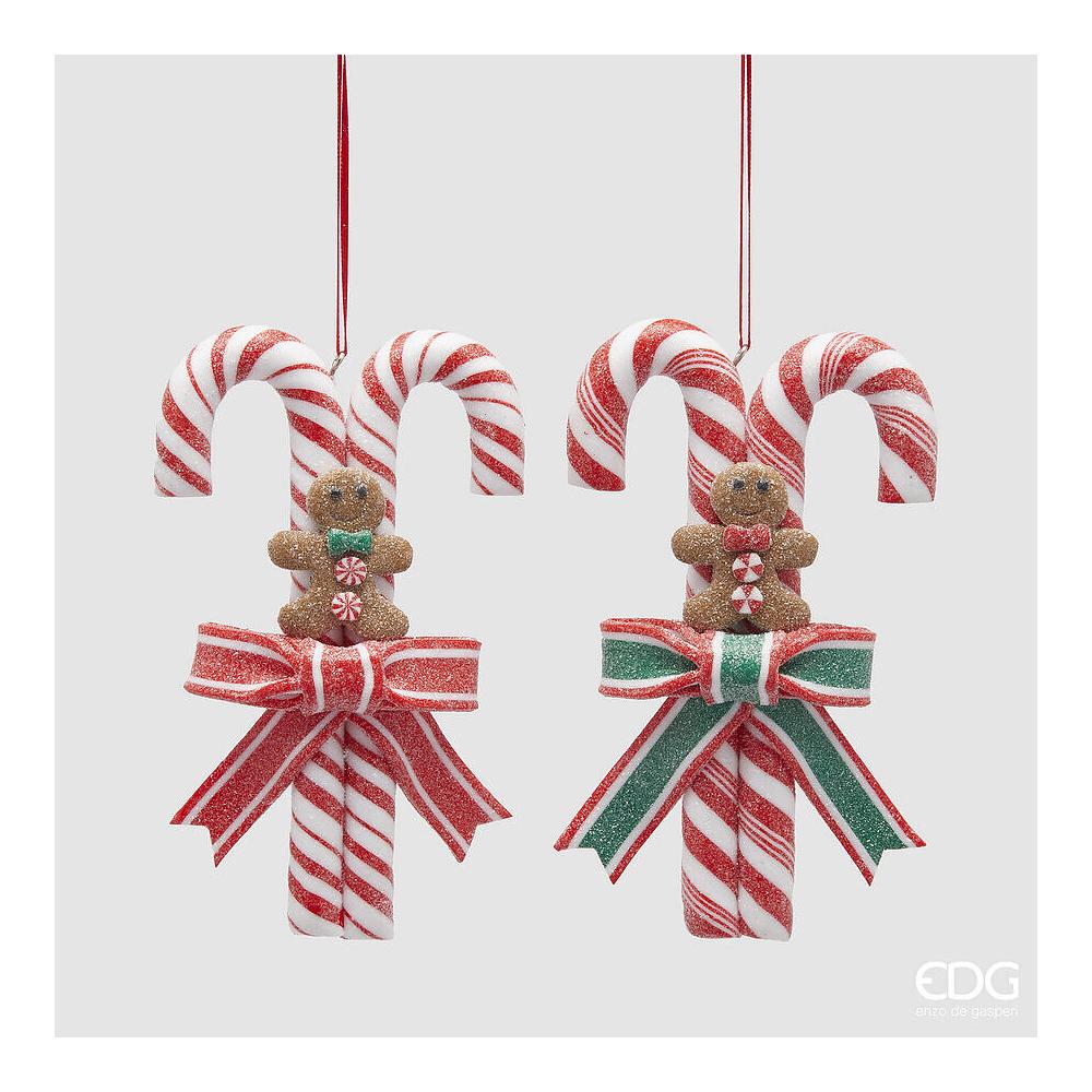 EDG - Plastic Candycane Decoration H14 [Red]