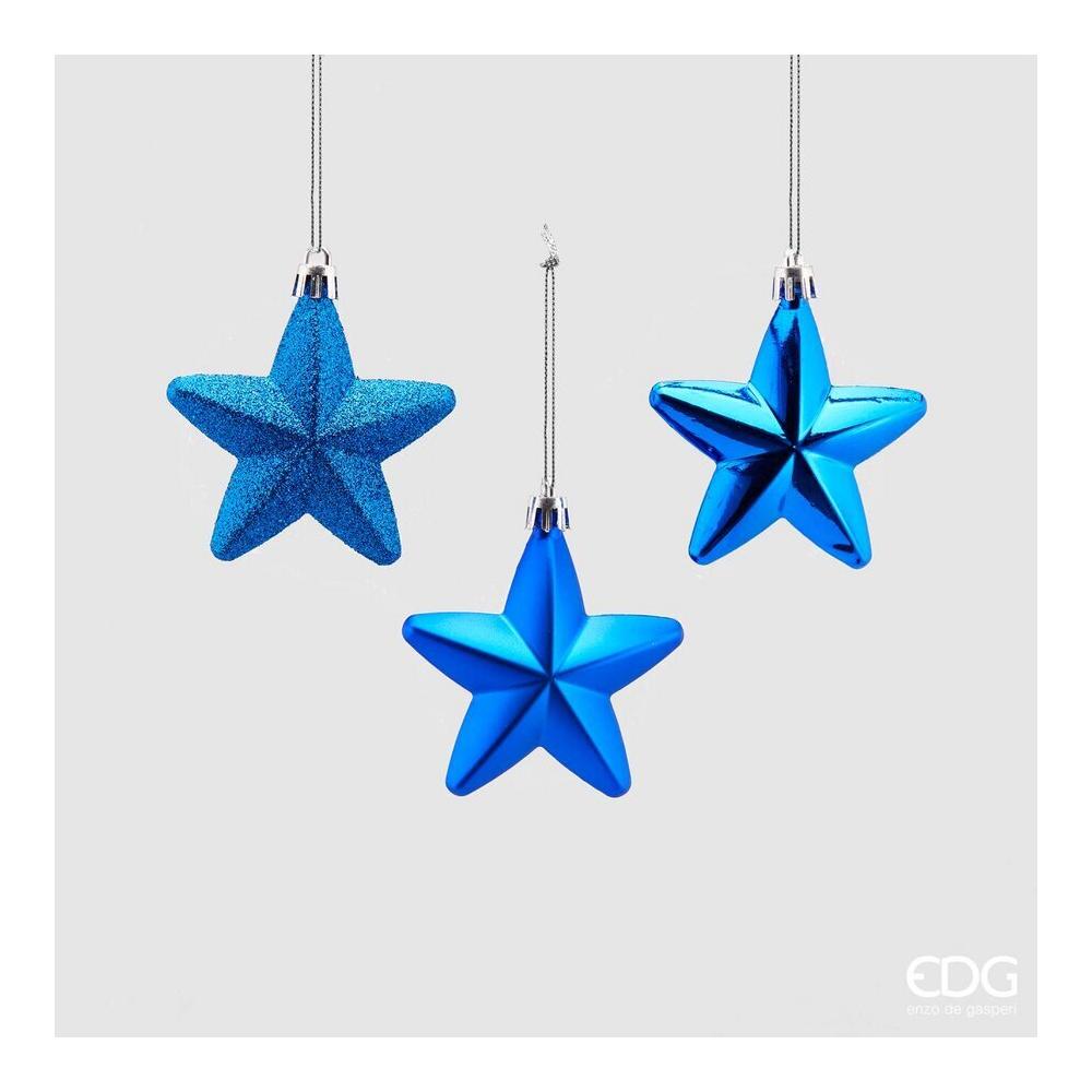 EDG - Decoro Stella Blu Cf 6Pz D6 Cm Pvc