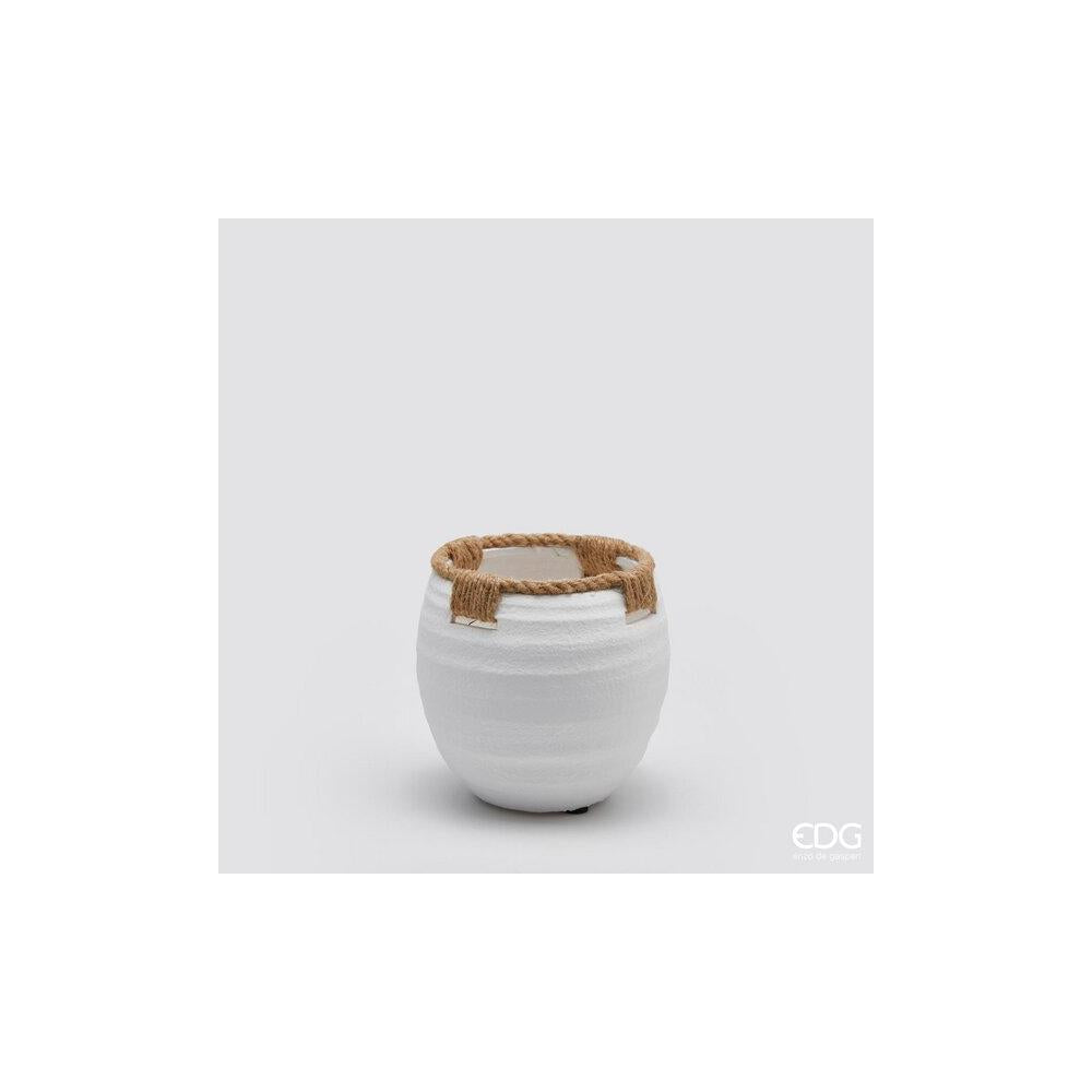 EDG - Terracot Vase.C/Corde H15 D15