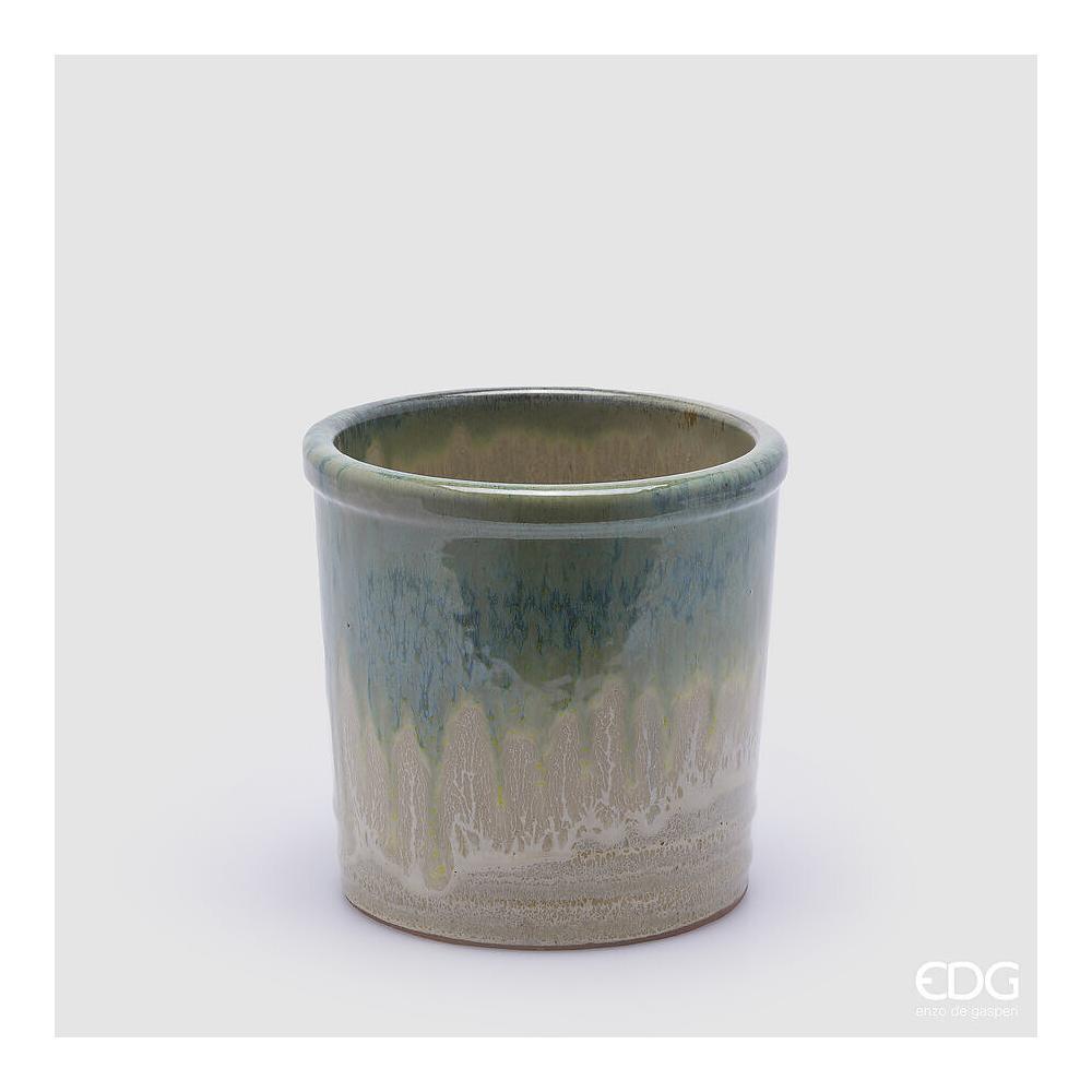 EDG - Vaso Glaze Cilindro In Ceramica 18X18 Cm