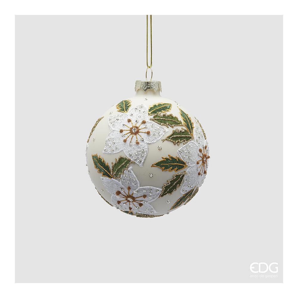 EDG - Bola decorativa de cristal con forma de flor D.8