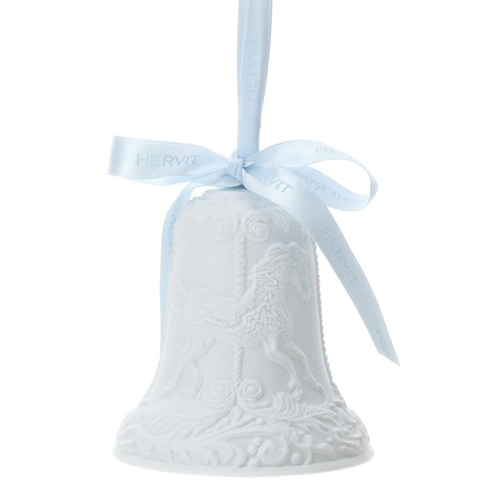 HERVIT - White Porcelain Bell Biscuit Baby 10 Cm
