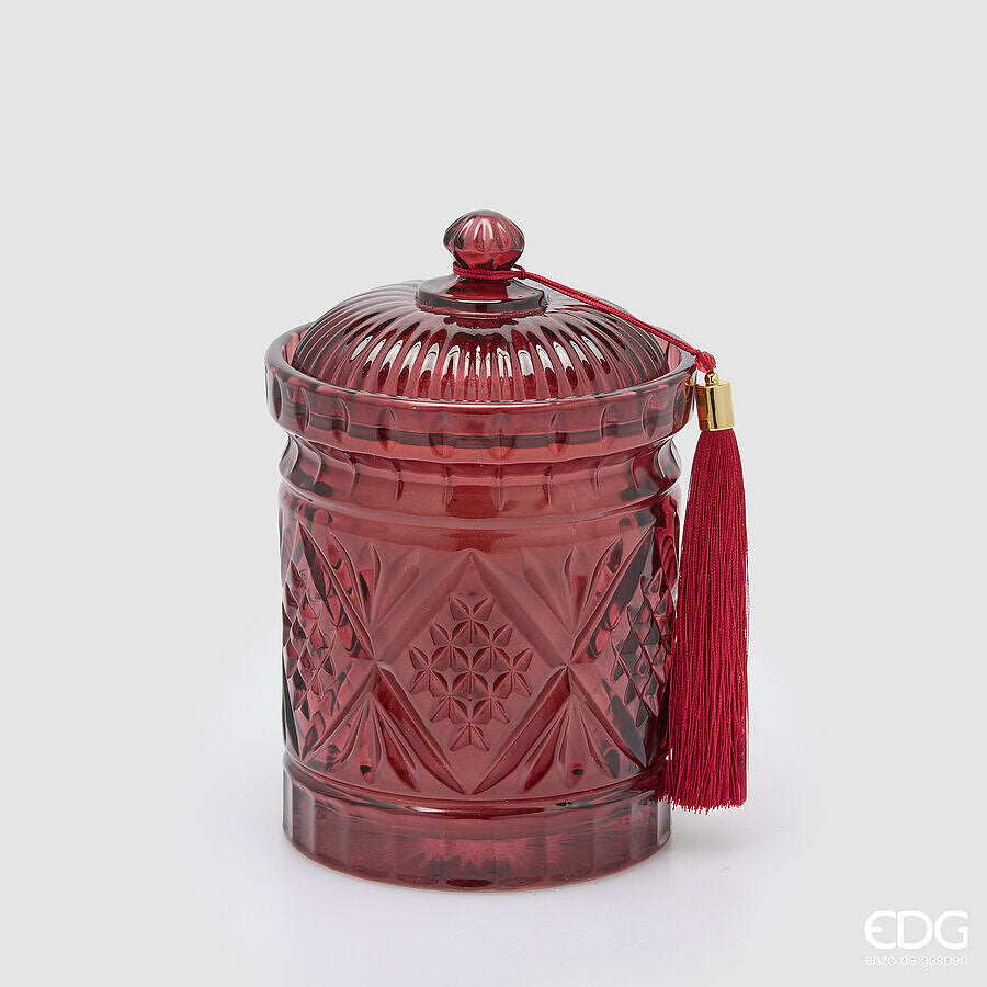 EDG - Candela Crystal Con Profumo H.18 D.12 C6 — Honeyed Apple Cider
