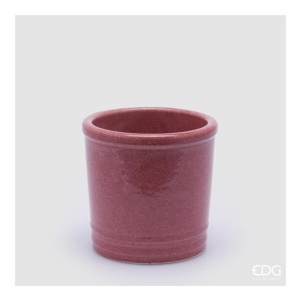 EDG - Vaso Glaze Cilindro In Ceramica 18X18 Cm