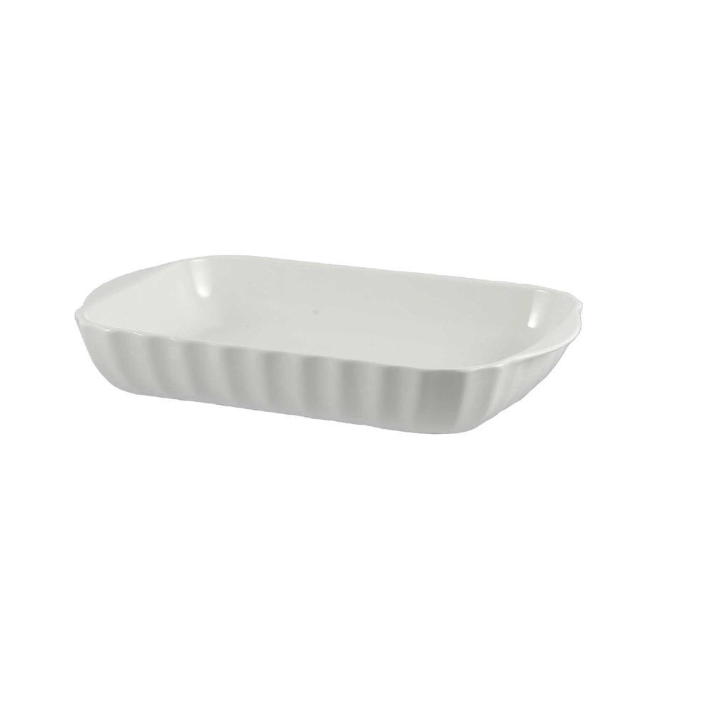 WHITE PORCELAIN - Pieve Rectangular Baking Tray 32X22 Cm