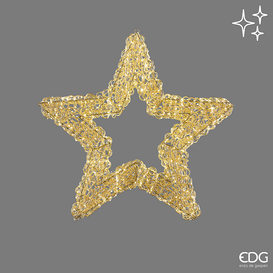 EDG - Decoro Curly Stella Microled D.78 Ip44 C6 — Gold