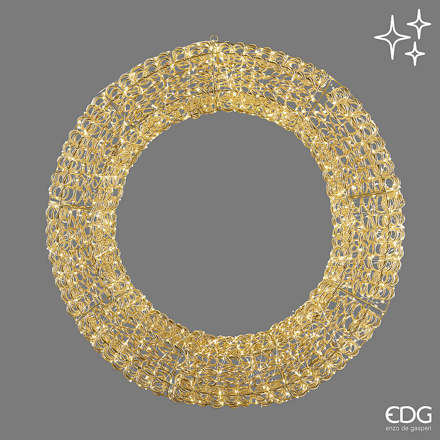 EDG - Corona Led Curly Microled D.90 Ip44 C6 — Gold