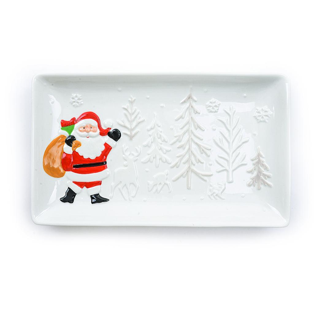 DO-HOME - Vassoio Rettangolare In Ceramica 32X19Xh.3.5 Cm