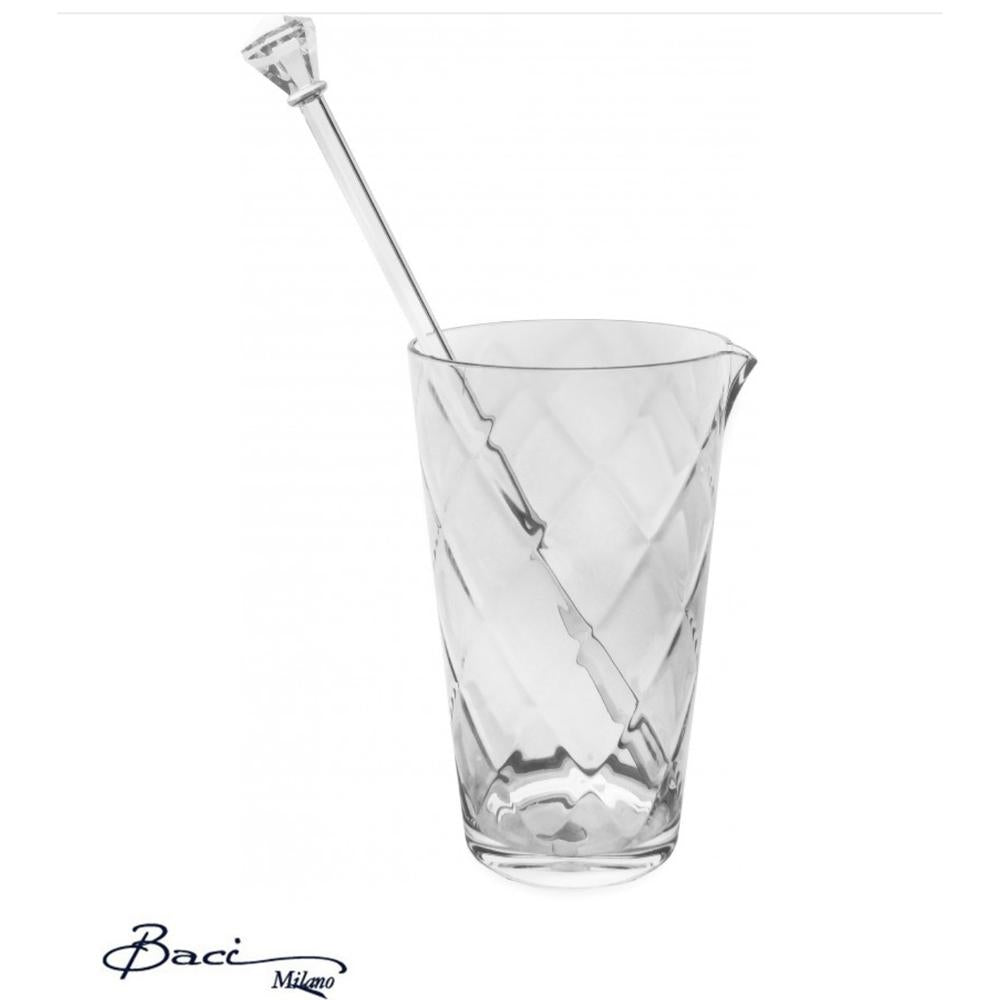 BACI MILANO - Mini Brocca Cocktail Con Agitatore Trasp