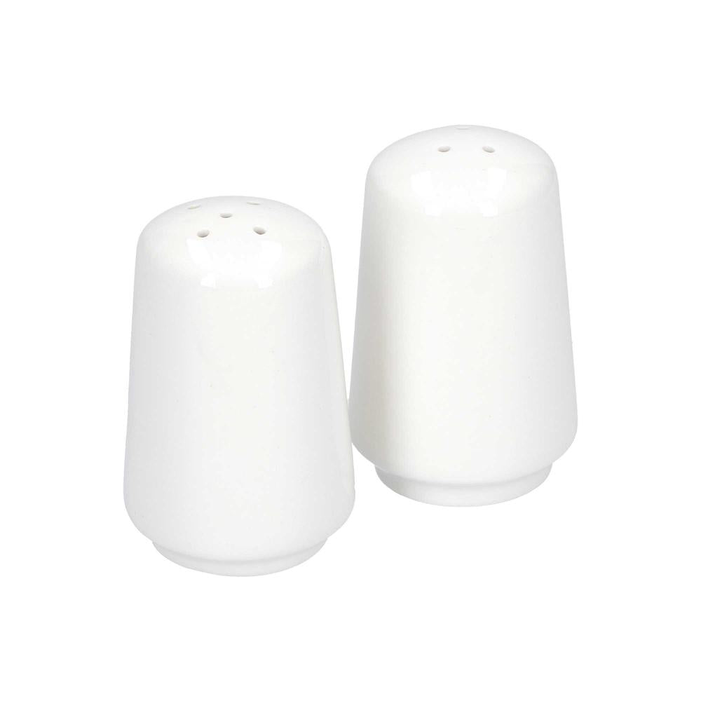 WHITE PORCELAIN - Menage Salt and Pepper Cylinders