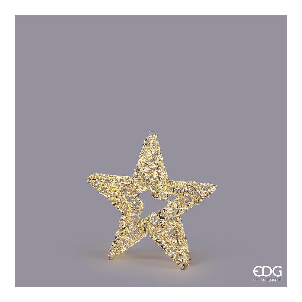 EDG - Led Stripes Star Decor 1440 Microled Removable Metal Structure With Timer And Fixed Lights 10X60