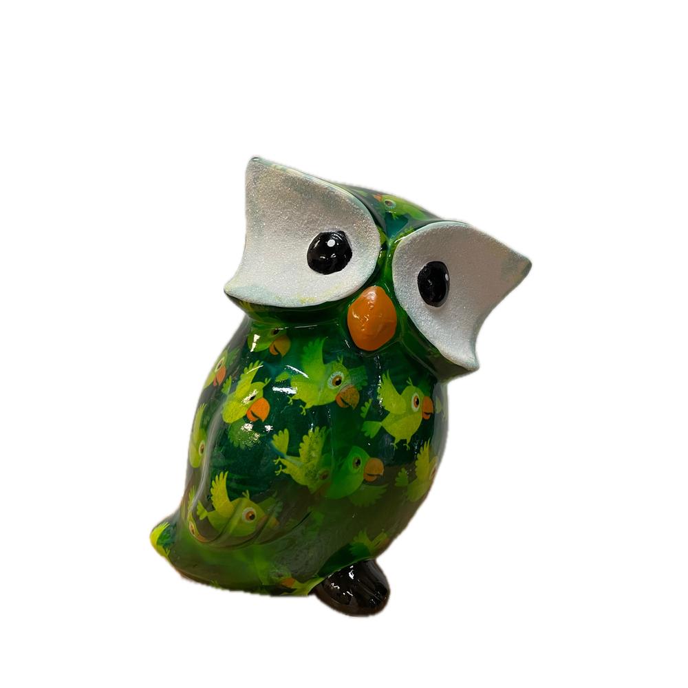 POMME PIDOU - Money Box Olw "Otti"In Ceramica H 19 Cm [Verde Scuro]