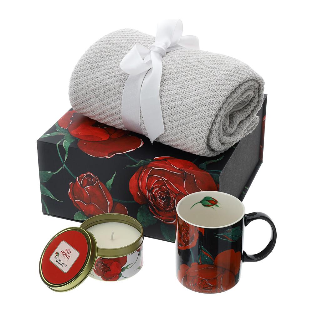 HERVIT - Set Vela 150G+Taza Cerdo+Cuadros