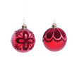 DO-HOME - Palla Di Natale In Vetro D.8 Cm [Cerchi]