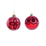 DO-HOME - Palla Di Natale In Vetro D.8 Cm [Cerchi]