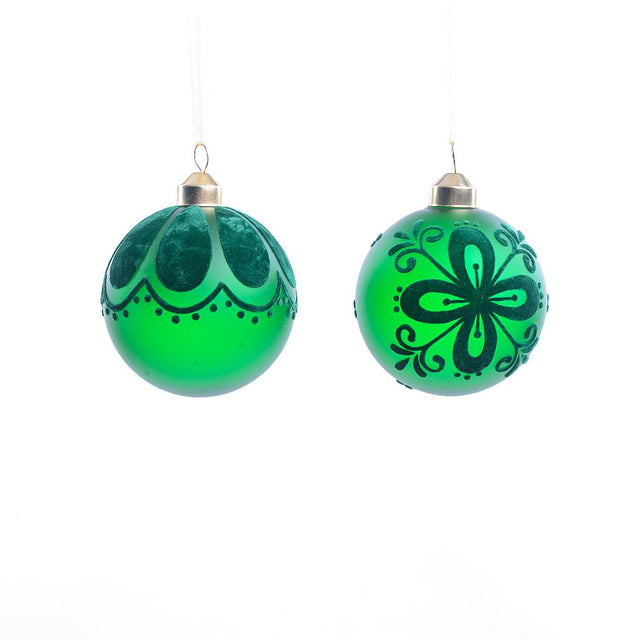 DO-HOME - Palla Di Natale In Vetro D.8 Cm [Cerchi]