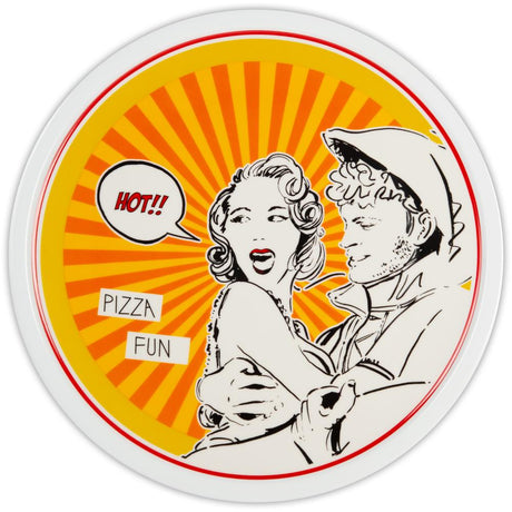 BACI MILANO - Gulp Orange Pizza Plate 33.5 Cm