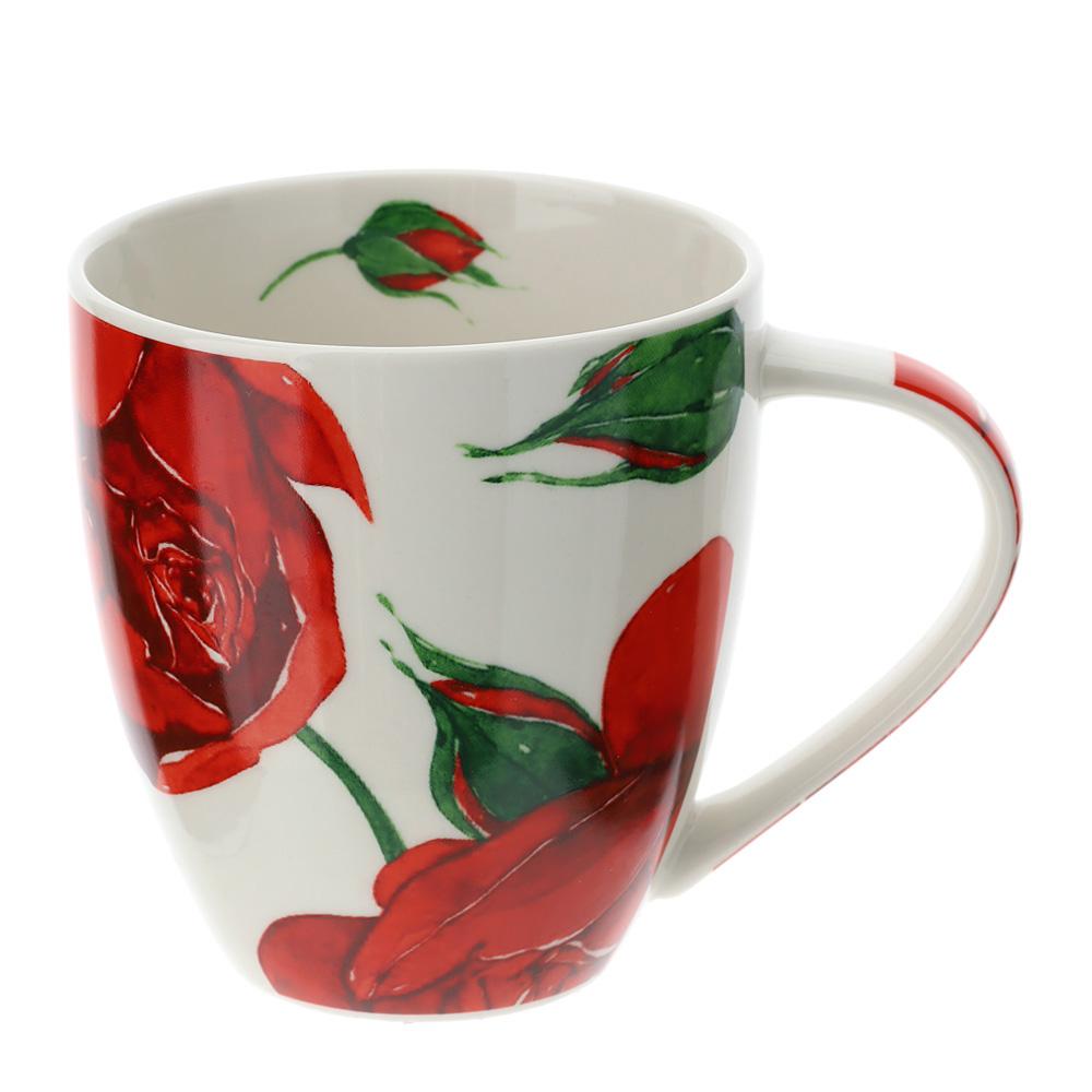 HERVIT - Tazza Mug Rose Baccarat Porc.10X11Cm