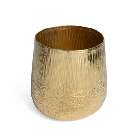 DO-HOME - Vaso Oro In Alluminio D.17Xh.19 Cm