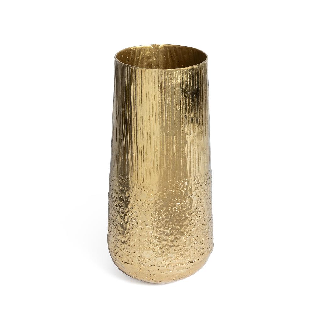 DO-HOME - Vaso Oro In Alluminio D.14Xh.30 Cm