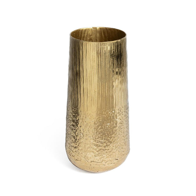 DO-HOME - Vaso Oro In Alluminio D.14Xh.30 Cm