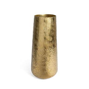 DO-HOME - Vaso Oro In Alluminio D.17Xh.37 Cm