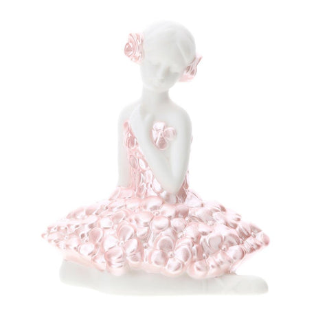 HERVIT - Bailarina Fiorella de porcelana con luz LED 12 cm