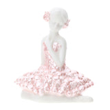 HERVIT - Porcelain Fiorella Ballerina 12cm Led Light