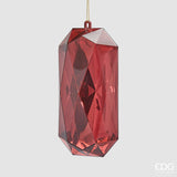 EDG - Decoro Diamante Rettangolare Da Appendere H.19,5 L.9,5 L.7 C5 — Burgundy
