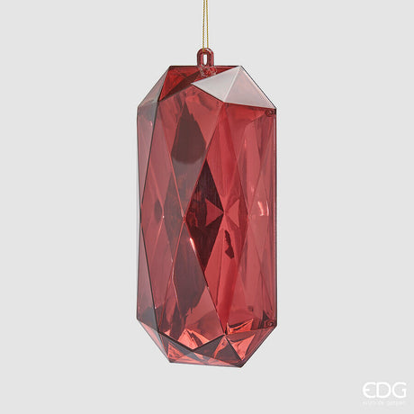 EDG - Decoro Diamante Rettangolare Da Appendere H.19,5 L.9,5 L.7 C5 — Burgundy