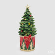 EDG - Decoro Pino Con Tamburo Led H.37 D.16 Led C6 — Green Red