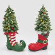 EDG - Decoro Pino Con Stivale Led 2 Ass. H.39 L.21 L.15 Led C6 — Green Red [Variante 1]