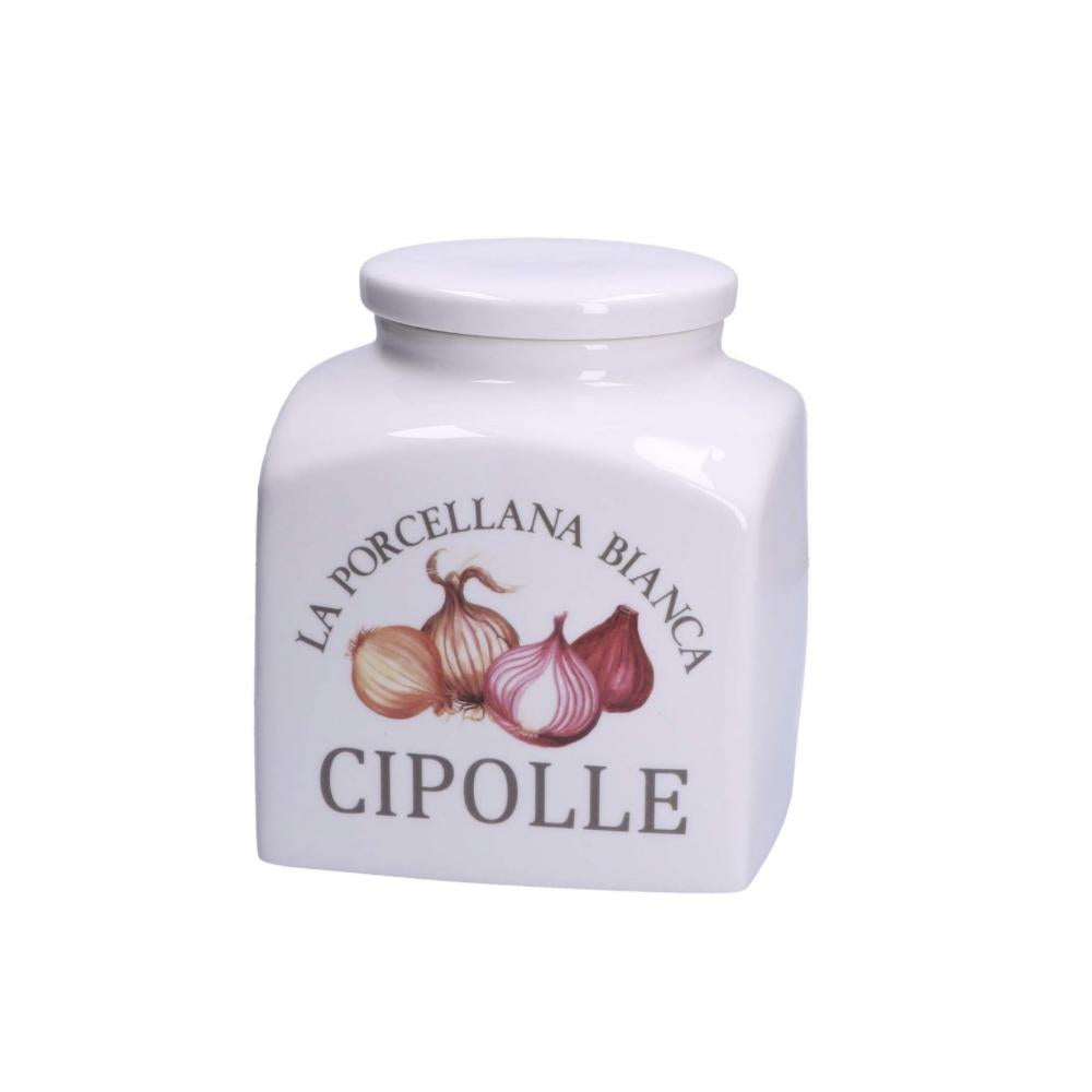 WHITE PORCELAIN - Preserve Deco Jar Onions Cont 3.5 L Gb