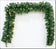 DO-HOME - Ghirlanda Verde Con 170 Luci Led 100% Pvc 350 Rami Con Spina Con 8 Giochi Di Luce E Memoria 3.6W 31V 270X40Xh.40 Cm