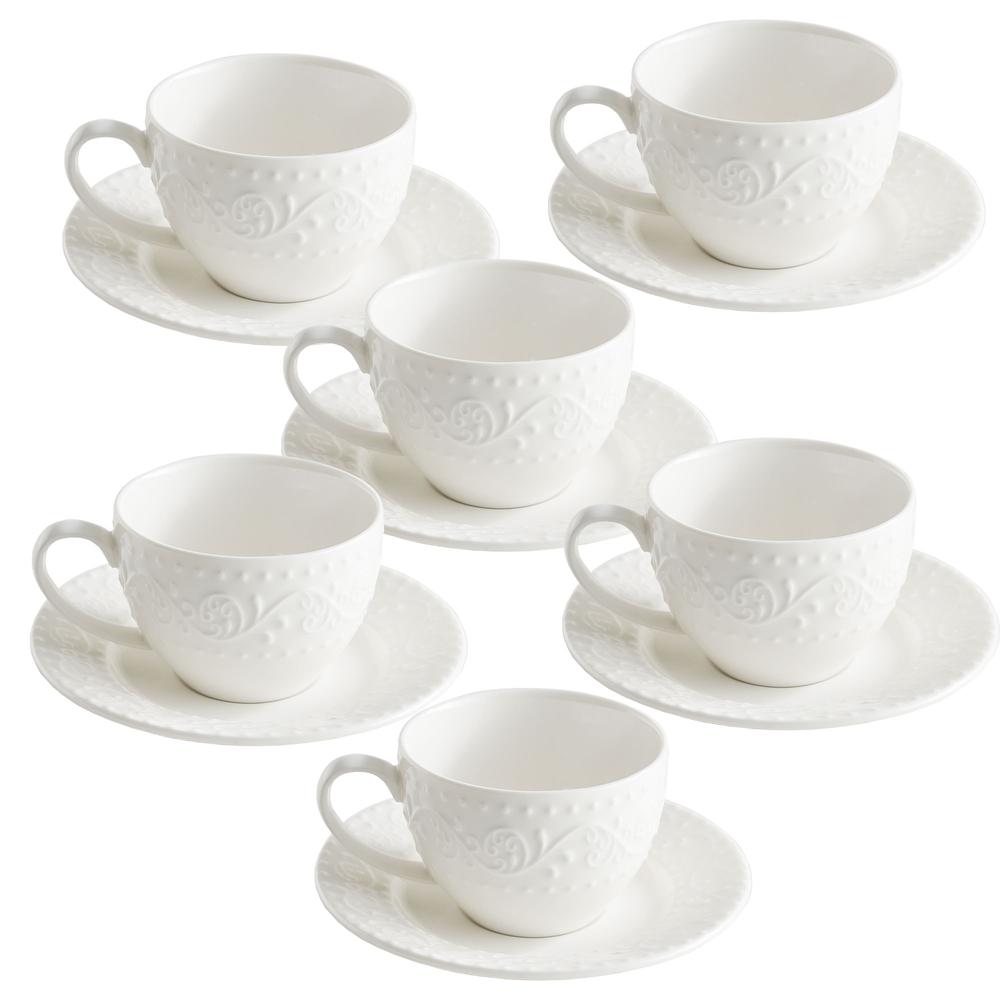 WHITE PORCELAIN - Dreamy Coffee Set 6 Pcs