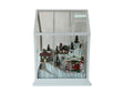 DO-HOME - Vetrina Paesaggio Natalzio Con Movimento E Luci In Plastica A Batteria 3Xaa 25.5X15Xh.33 Cm In Confezione Regalo
