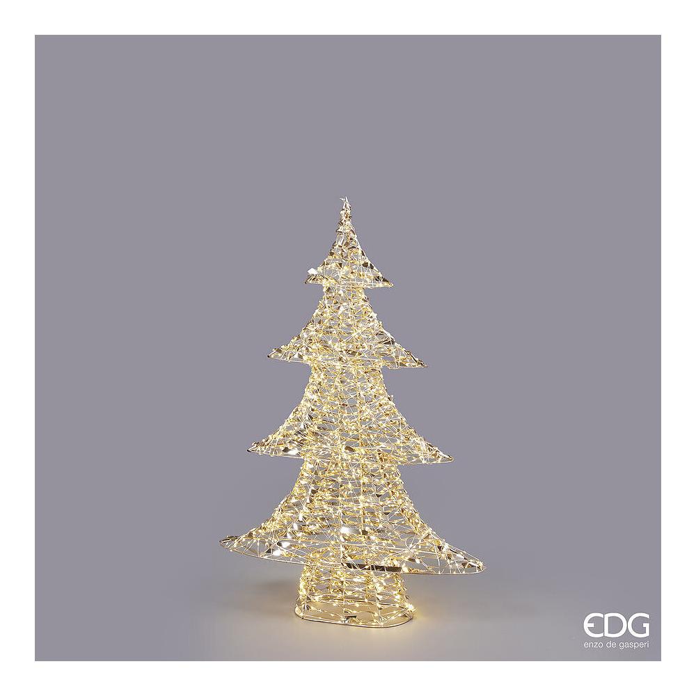 EDG - Albero Led Stripes 1440 Microled Struttura In Metallo Con Timer E Luci Fisse H98X65X16