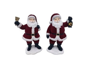 DO-HOME - Babbo Natale In Resina Floccato 14X10Xh.23 Cm [Campana]