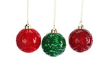 DO-HOME - Palla Di Natale In Vetro D.8 Cm [Verde]