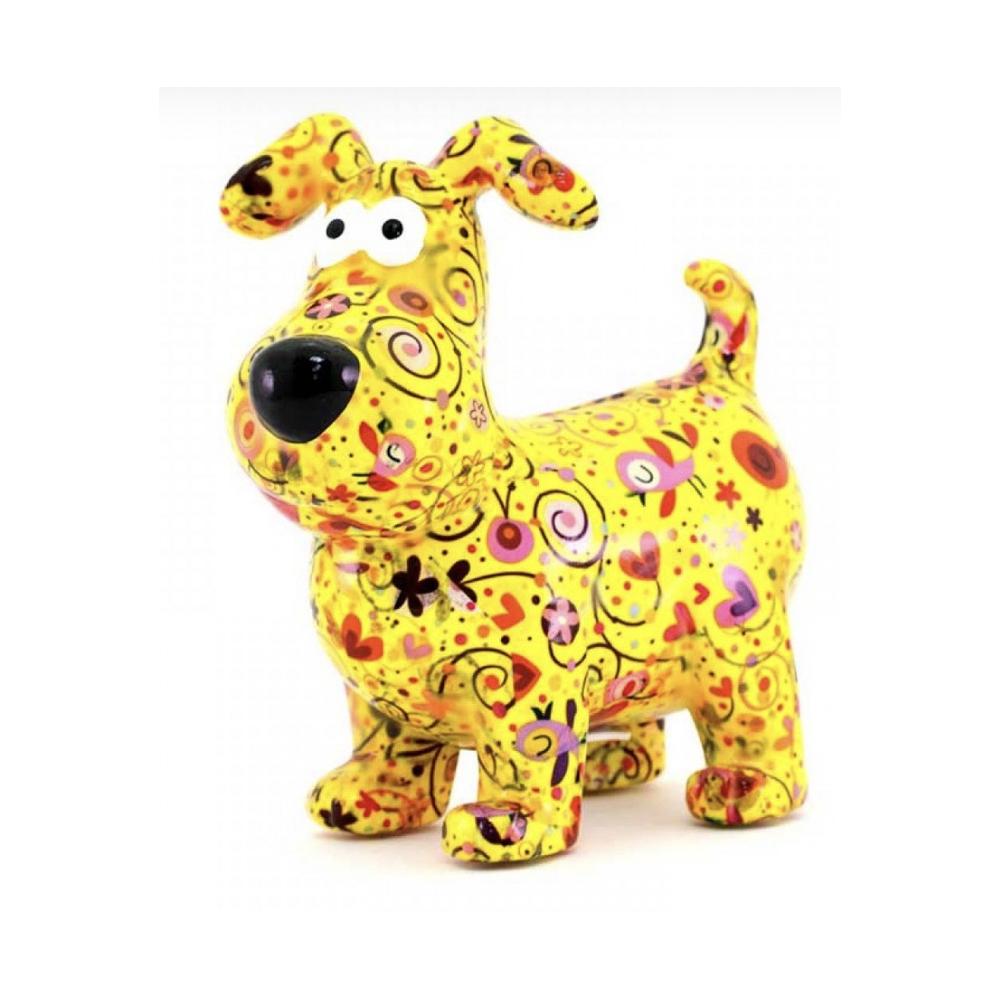 POMME PIDOU - Money Box Dog " Hugo " 20X20 Cm [Giallo]