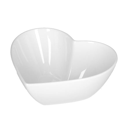 WHITE PORCELAIN - Cupid Heart Bowl 13X13.5X5.5