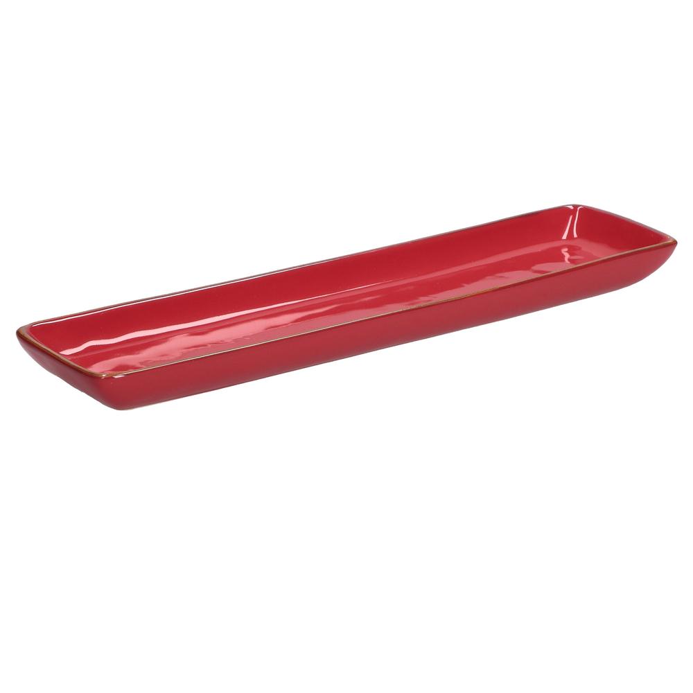 ROSES &amp; TULIPS - Concerto Corallo Rectangular Tray 32X8