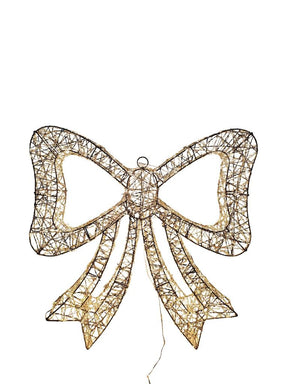 DO-HOME - Fiocco Oro In Metallo E Plastica 960 Luci Trasformatore 12V 9W 57X7.5Xh. 59.5 Cm