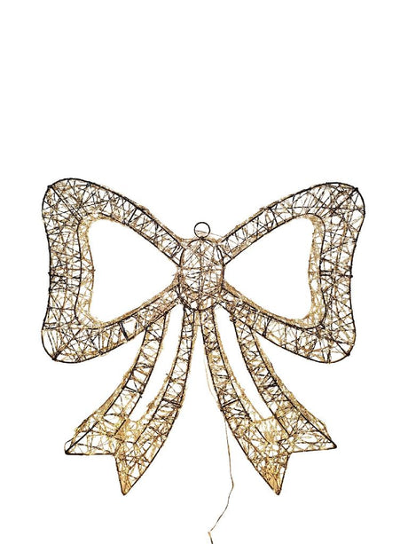 DO-HOME - Fiocco Oro In Metallo E Plastica 960 Luci Trasformatore 12V 9W 57X7.5Xh. 59.5 Cm
