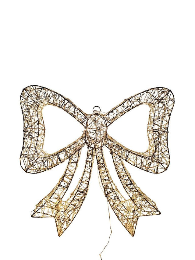 DO-HOME - Fiocco Oro In Metallo E Plastica 960 Luci Trasformatore 12V 9W 57X7.5Xh. 59.5 Cm