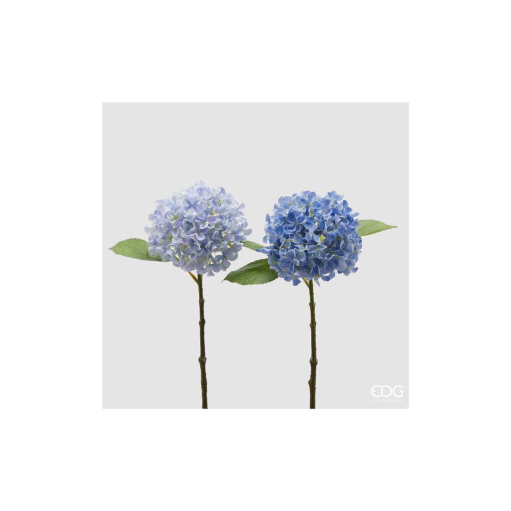 EDG - Rama De Hortensia Con Hojas Al.48 [Azul Claro]